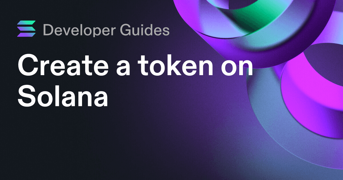 How to create a token on Solana