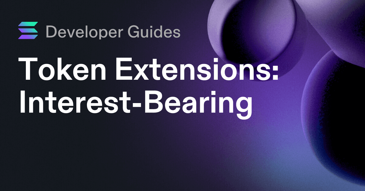 How to use the Interest-Bearing extension